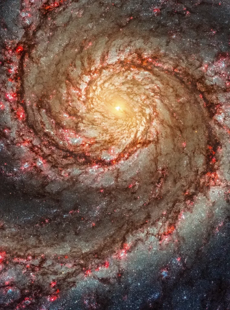 spiral galxy, human anatomy, iris, nebula